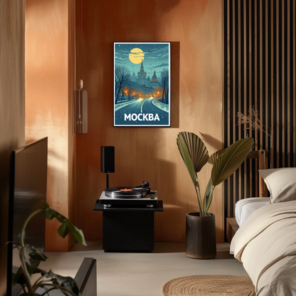 Moscow: Winter Night Poster