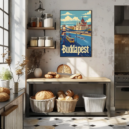 Budapest Cityscape Poster