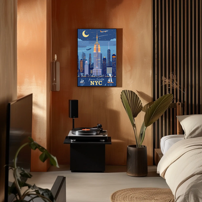 NYC Skyline Vintage Poster