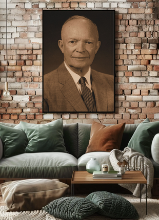 Dwight Eisenhower 34th President Sepia Photo