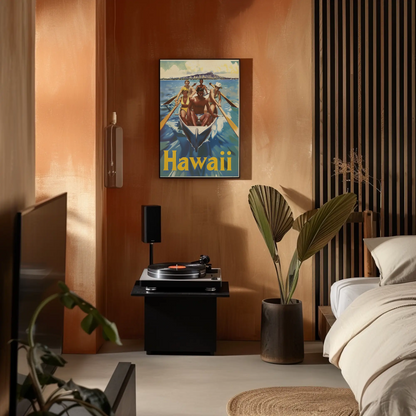 Vintage Poster Hawaii Rowing Team
