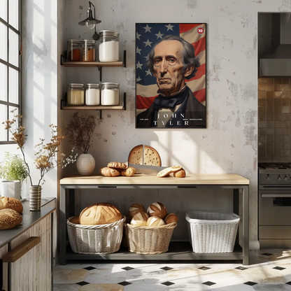 John Tyler 10th President Of The United States Portrait