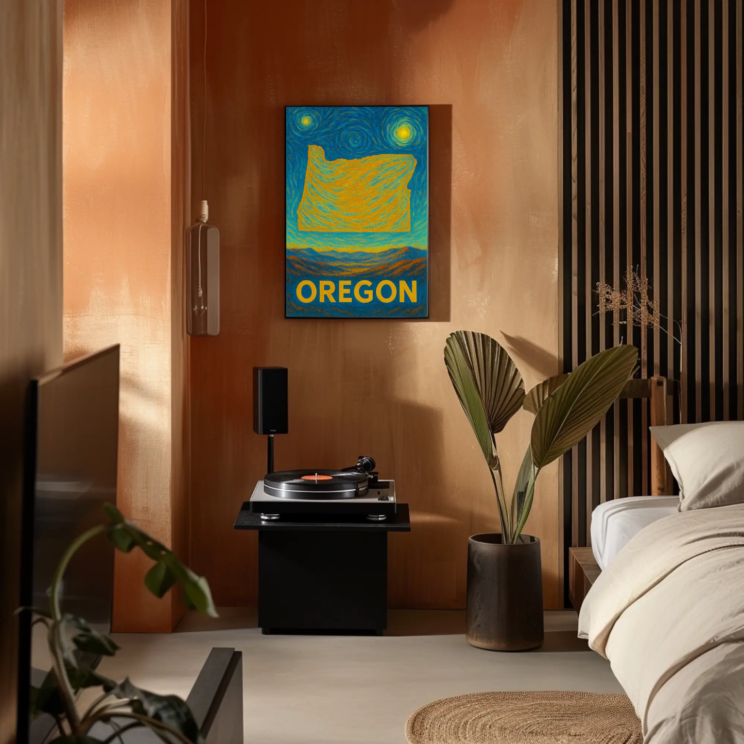 Oregon Starry Night Poster