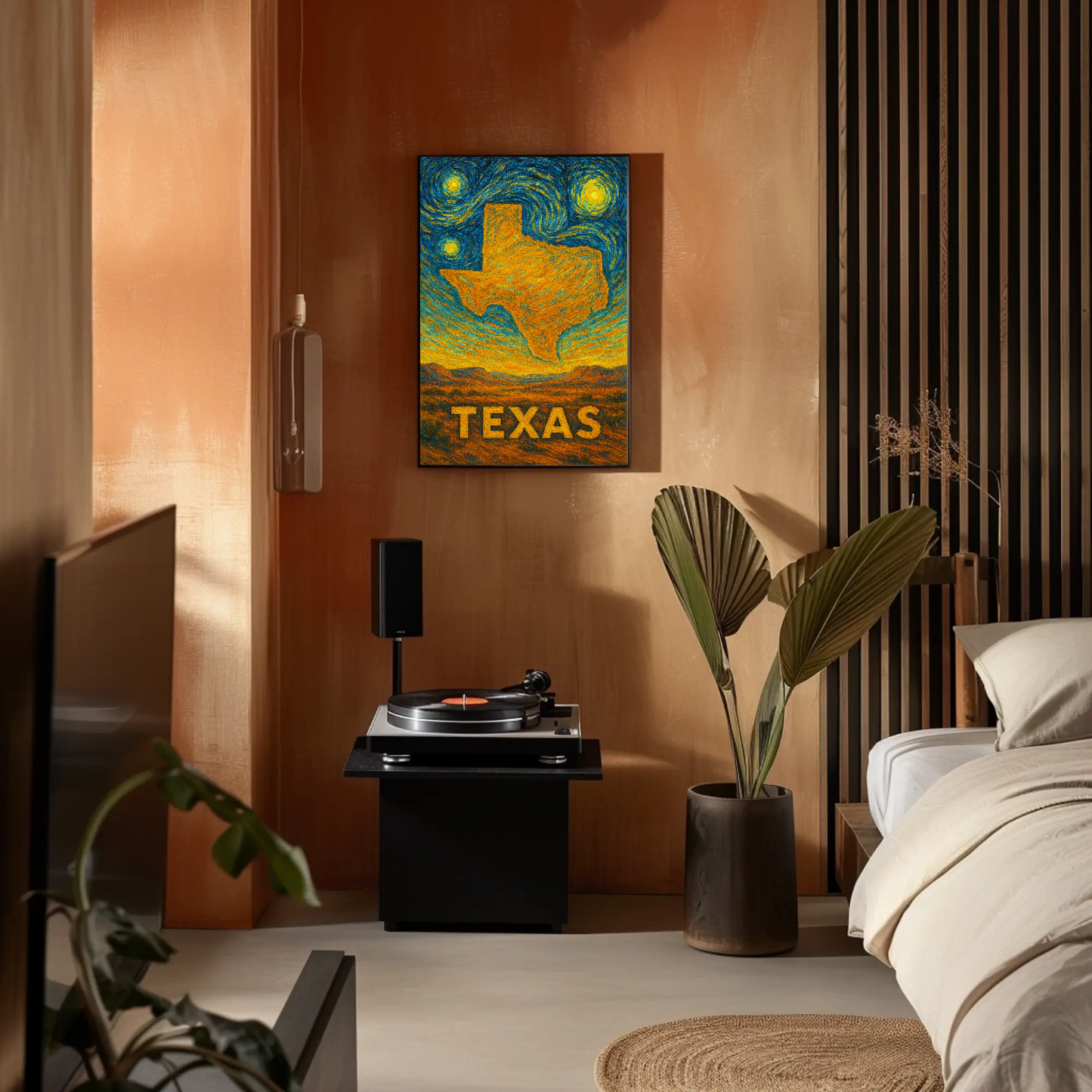 Texas Starry Night Poster