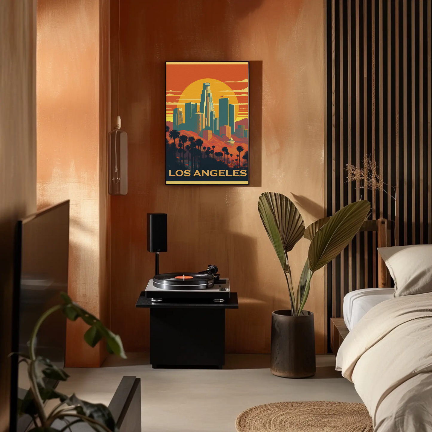 Los Angeles Vintage Travel Poster