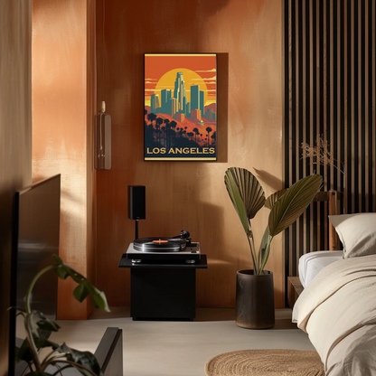 Los Angeles Vintage Travel Poster