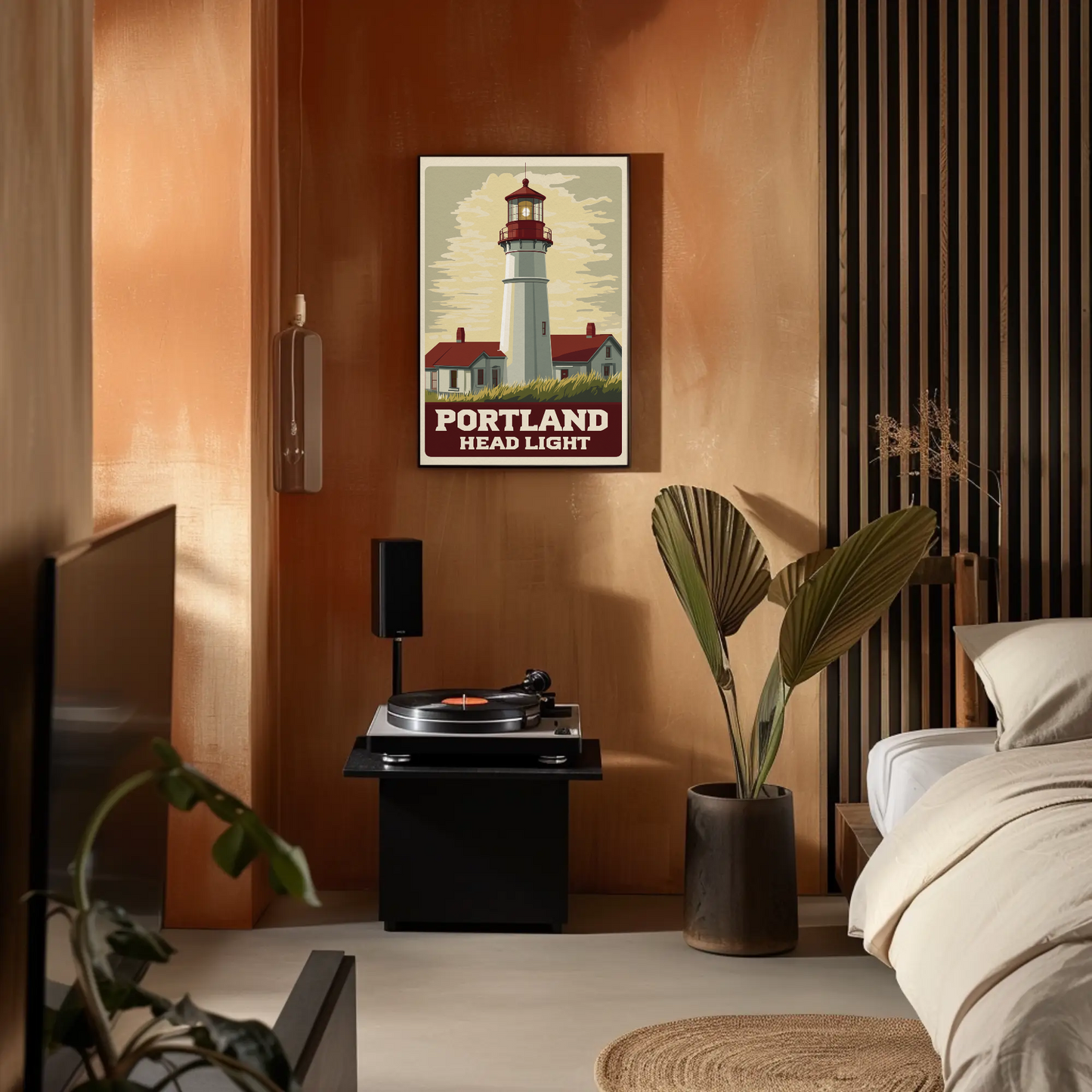 Portland Head Light - Maine Vintage Travel Poster