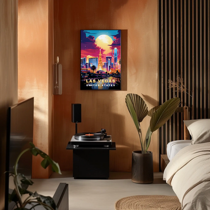 Las Vegas Vintage Travel Poster