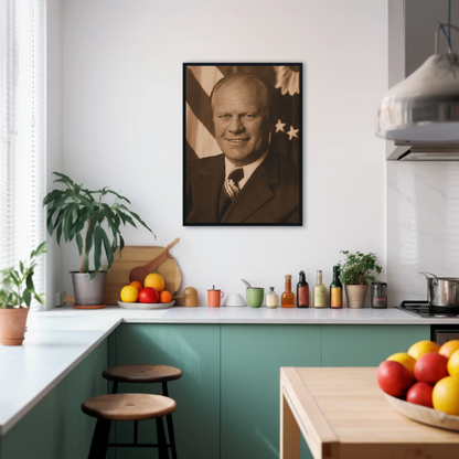 Gerald Ford 38th President Sepia Photo