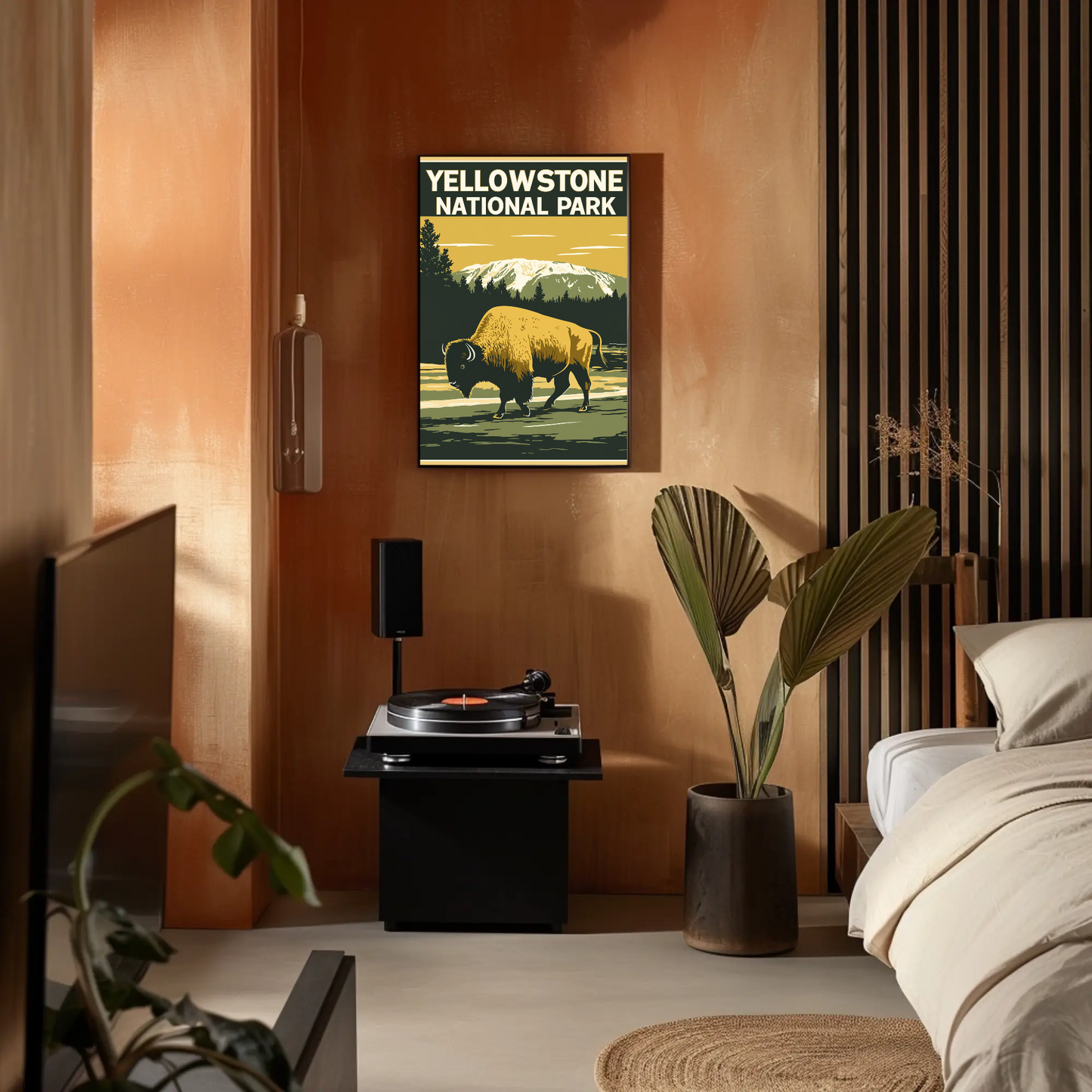 Yellowstone National Park Vintage Style Poster