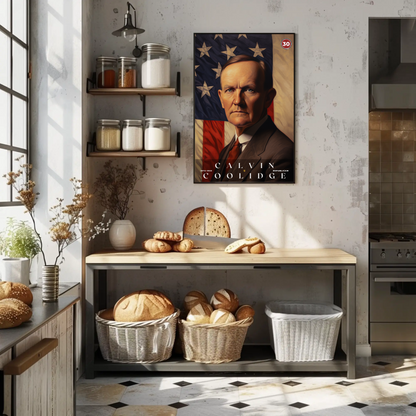 Calvin Coolidge 30th President Of The United States Portrait