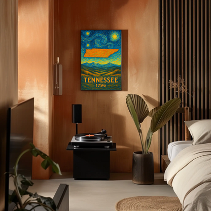 Tennessee Starry Night Poster