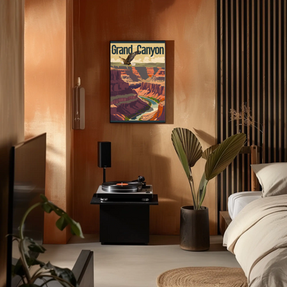Grand Canyon Vintage Poster - Eagle Flight