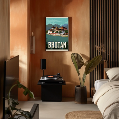 Vintage Poster Bhutan