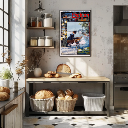 Enghien les Bains Vintage Poster