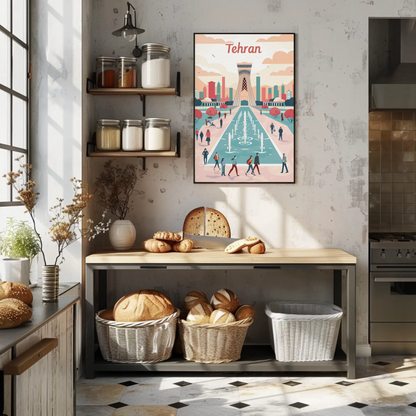 Tehran's Urban Vibes Poster