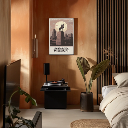 Kansas City Missouri Vintage Poster