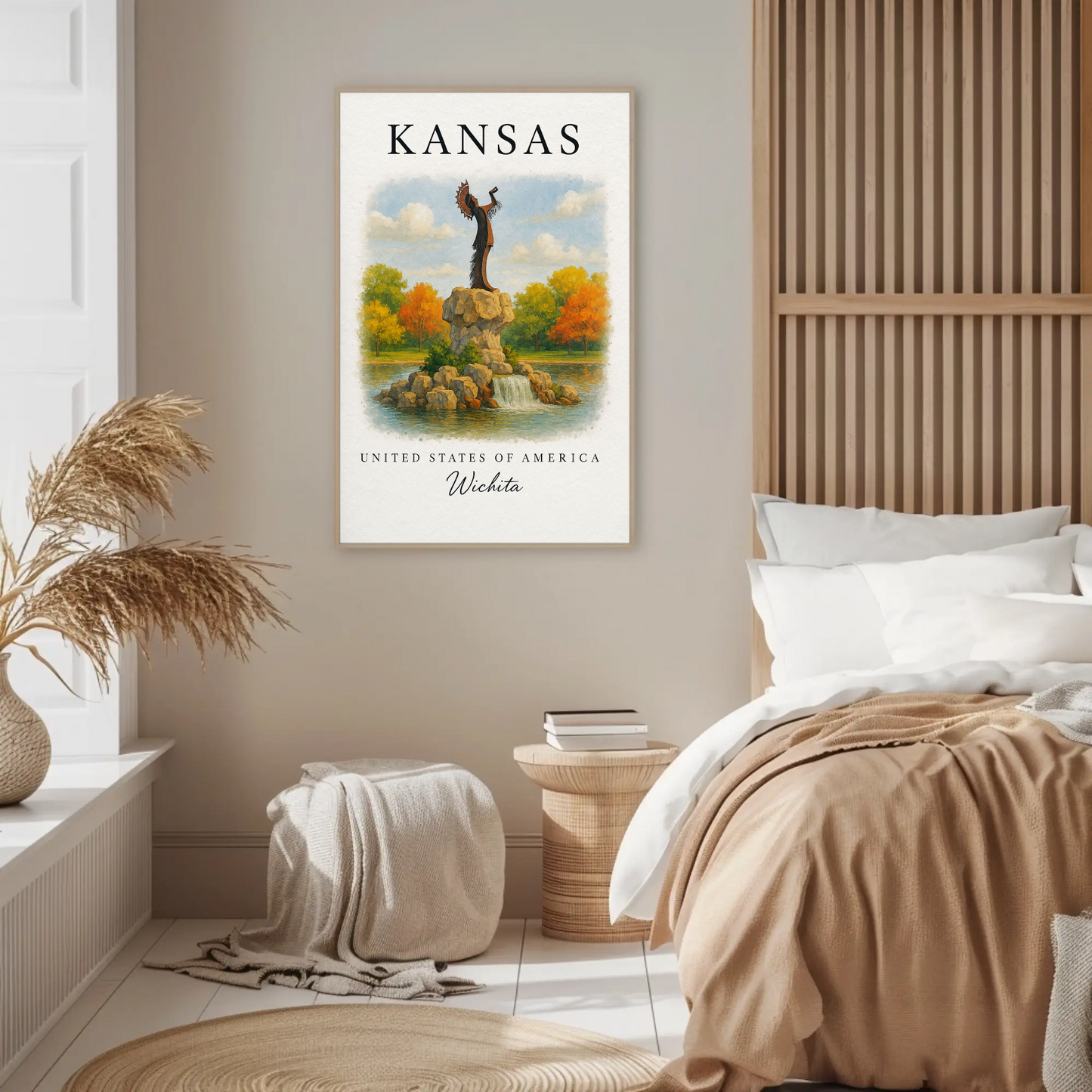 Kansas, Wichita Signature Series Vintage Travel Poster