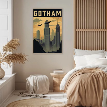 Gotham Vintage Travel Poster