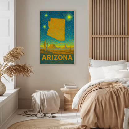 Arizona Starry Night Poster