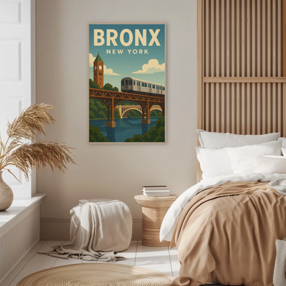 Bronx Bound: Crossing the Harlem River New York Poster
