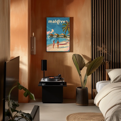 Maldives Tropical Paradise Poster
