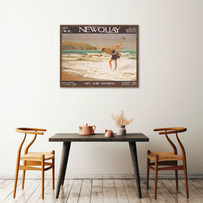 Newquay Cornish Riviera Travel Poster