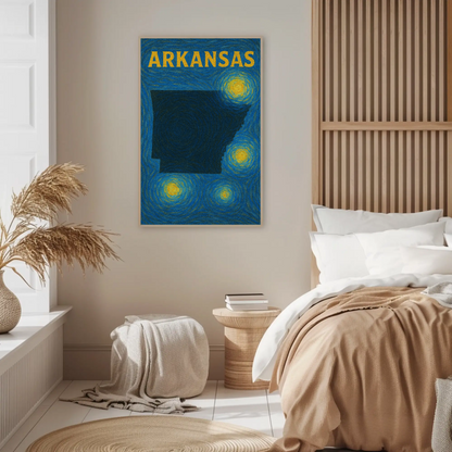 Arkansas Starry Night Poster