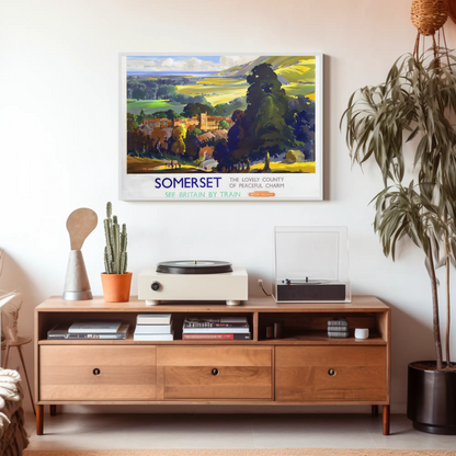 Somerset - The Lovely County of Peaceful Charm Poster