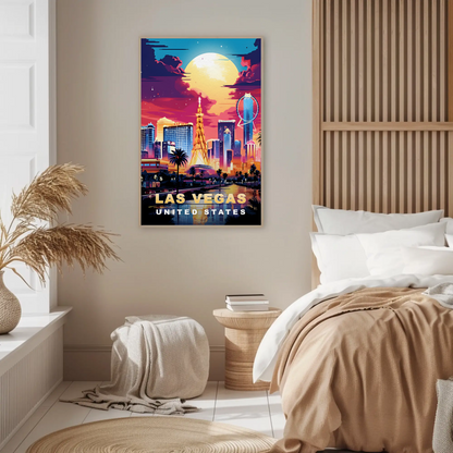 Las Vegas Vintage Travel Poster