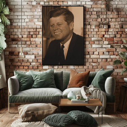 John F. Kennedy 35th President Sepia Photo
