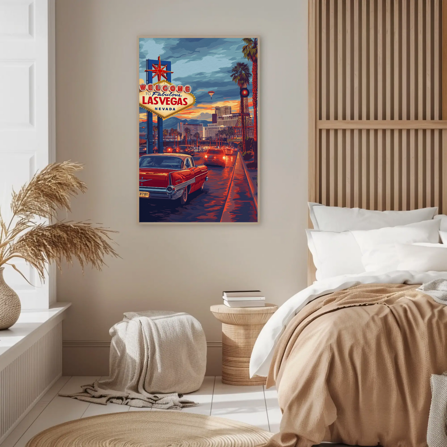 Vintage Travel Poster - Las Vegas, Nevada Lights