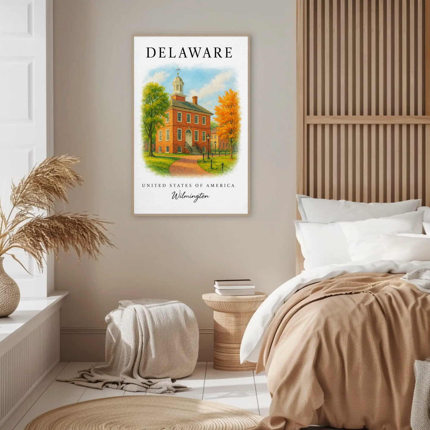 Delaware, Wilmington Signature Series Vintage Travel Poster