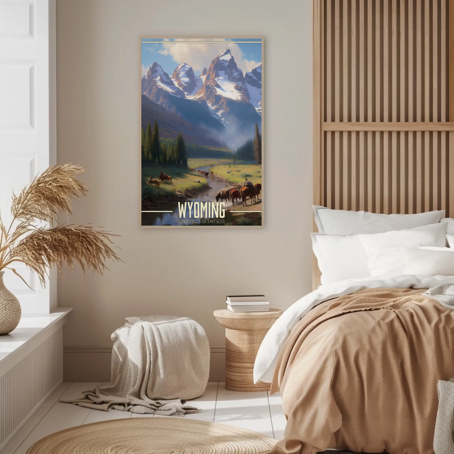 Wyoming United States Vintage Poster