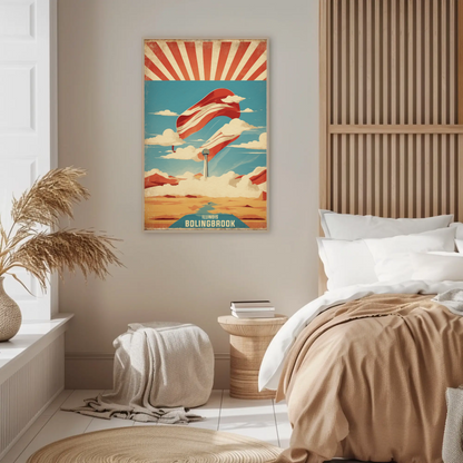 Bolingbrook Illinois Cityscape Art Print Vintage Travel Poster