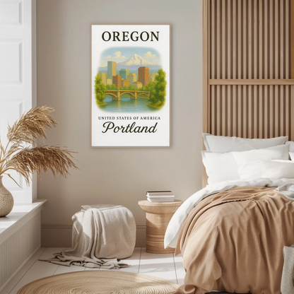 Oregon, Portland Signature Series Vintage Travel Poster