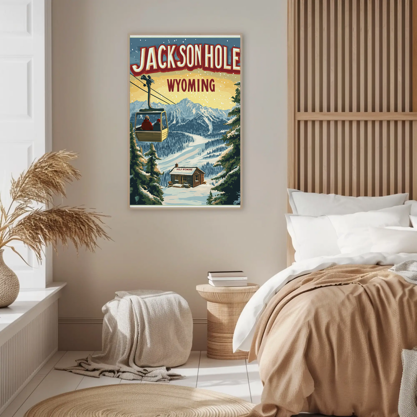 Jackson Hole Wyoming Vintage Poster