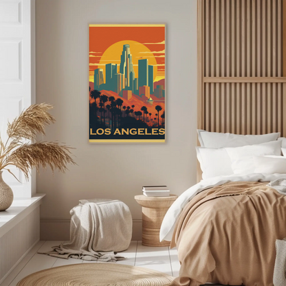 Los Angeles Vintage Travel Poster