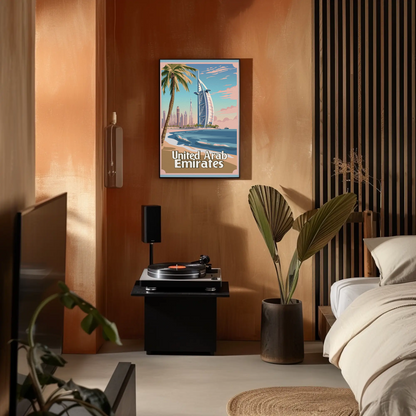 Dubai's Modern Skyline United Arab Emirates Poster