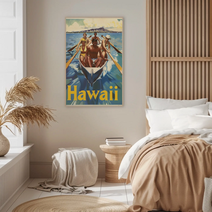 Vintage Poster Hawaii Rowing Team