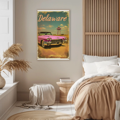 Delaware Vintage Poster
