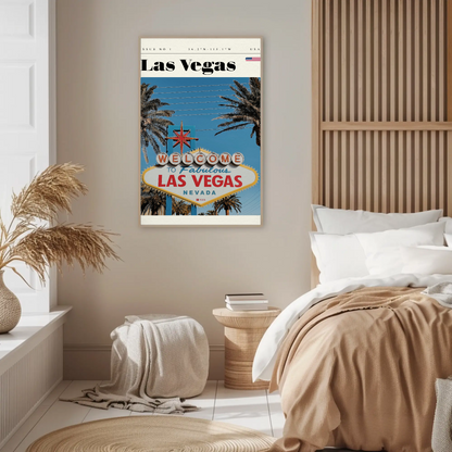 Vintage Poster Las Vegas Sign Daytime