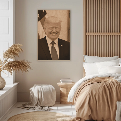Donald Trump 45th President Sepia Photo