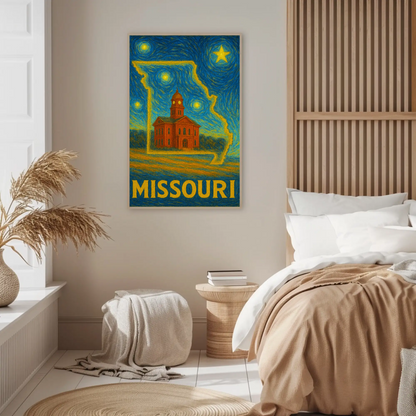 Missouri Starry Night Poster
