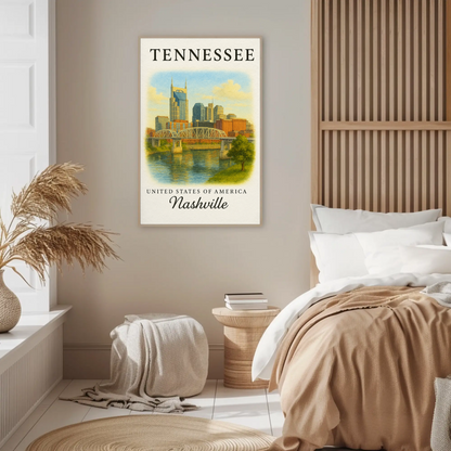 Tennessee, Nashville 2 Signature Series Vintage Travel Poster