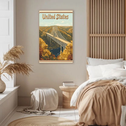 United States Scenic Bridge Poster
