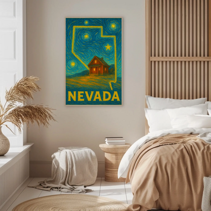 Nevada Starry Night Poster