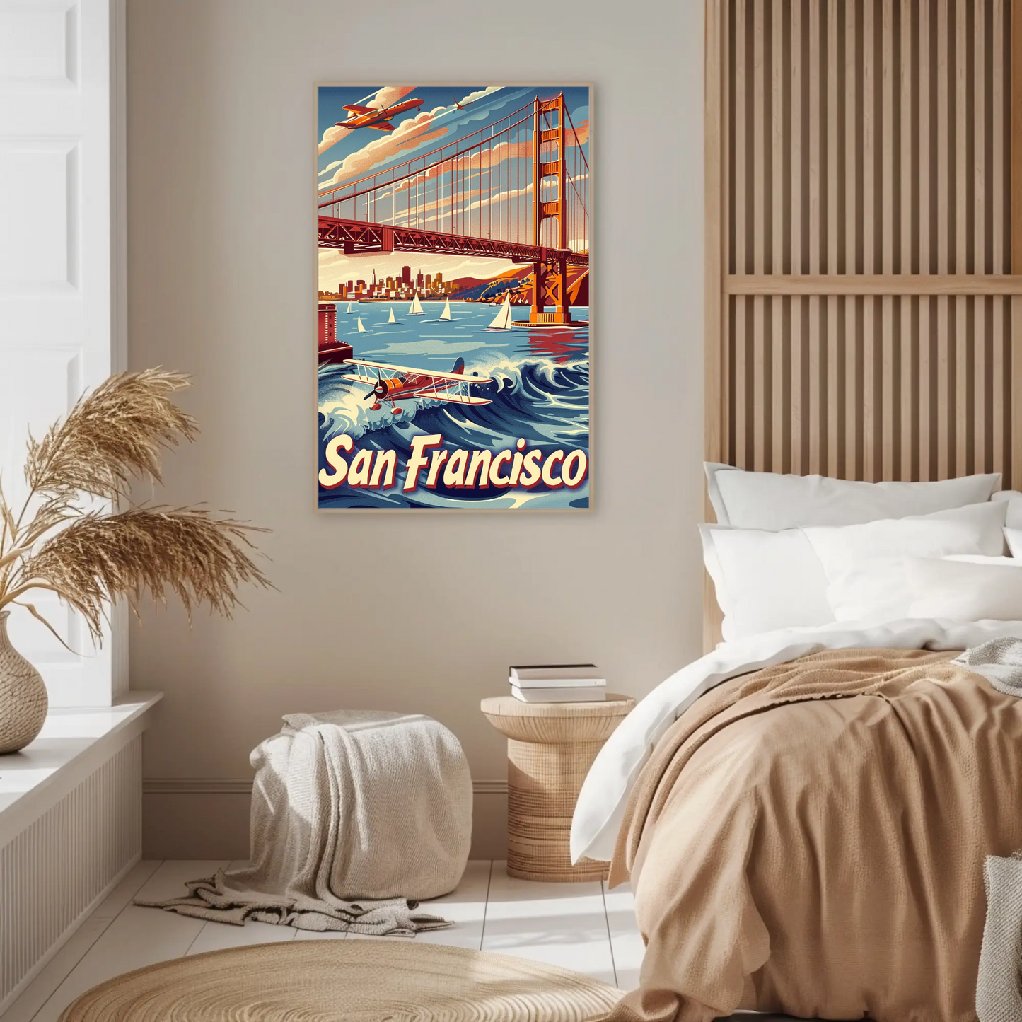 San Francisco Golden Gate Vintage Style Poster