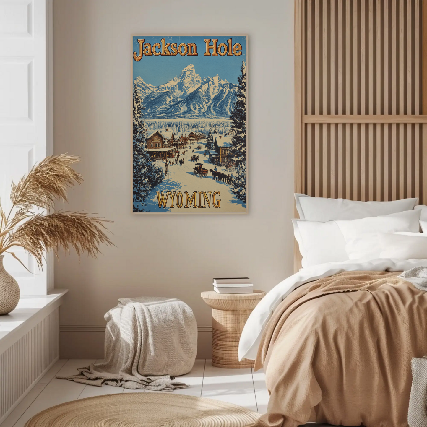 Jackson Hole Wyoming Vintage Poster - Wild West