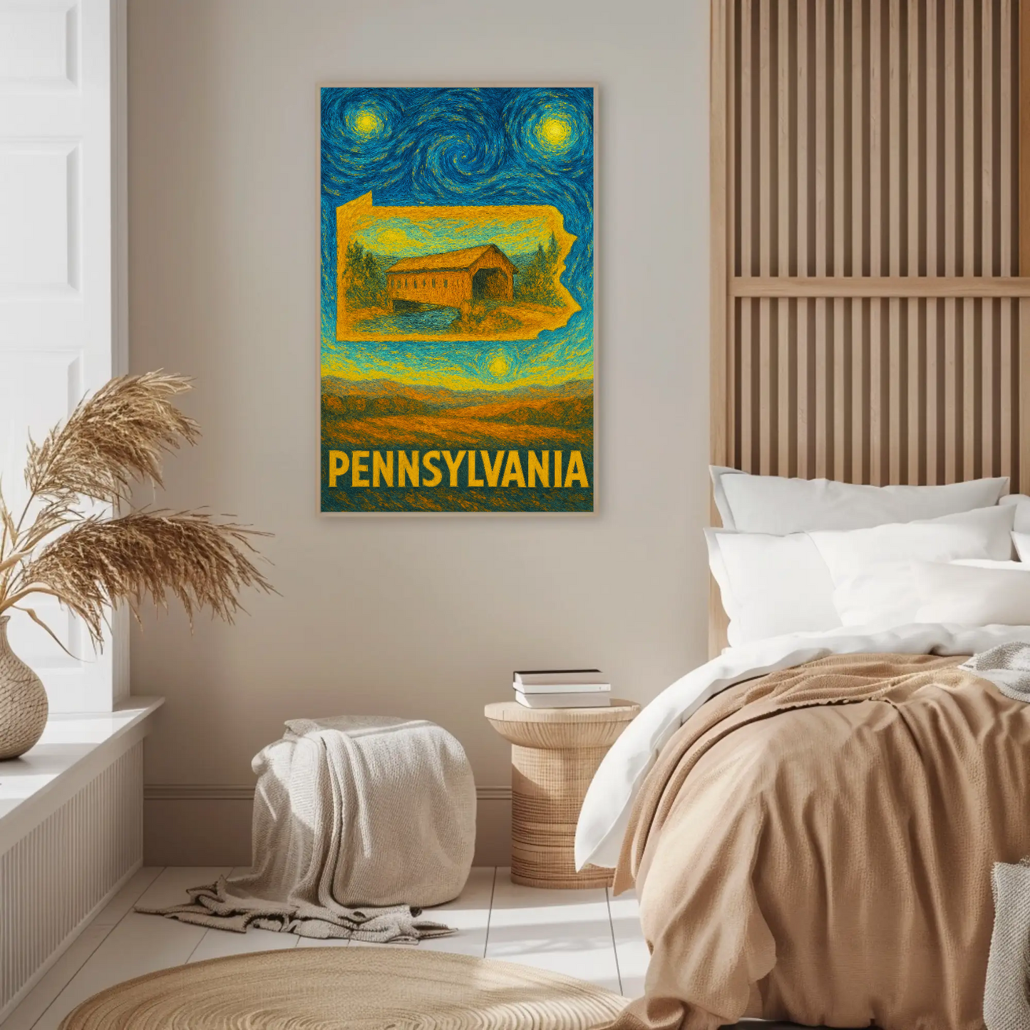 Pennsylvania Starry Night Poster